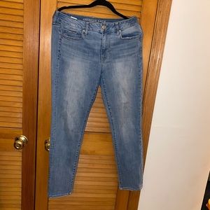 American Eagle Super Stretch light denim skinny jeans